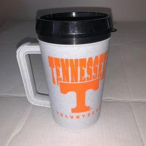 Vintage 90s VOLS Tennessee Volunteers 22oz Insulated Plastic Travel Mug Cup YS